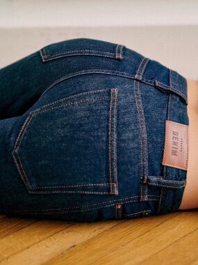 NWT- Sézane LE BRUT SEXY organic cotton jeans Indigo